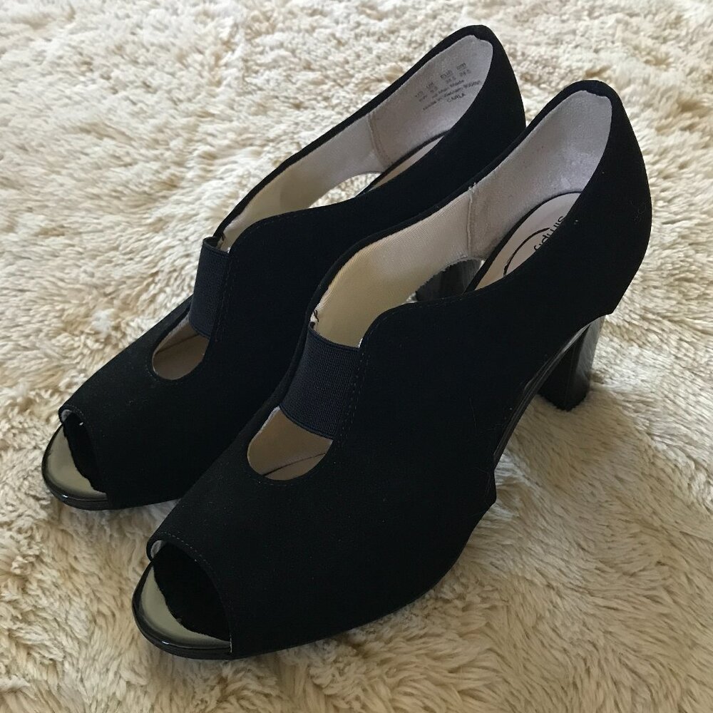 'Life Stride' Carla Peep Toe Bootie Pumps - Size 8 - Picture 2 of 8